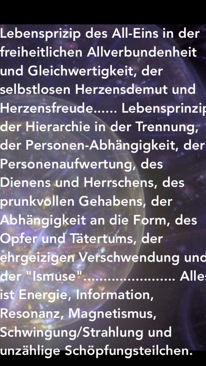 Die irdische und die himmlische Welt sind wirklich sehr verschieden, doch ein wenig können wir auch in dieser Welt die Allverbundenheit leben.